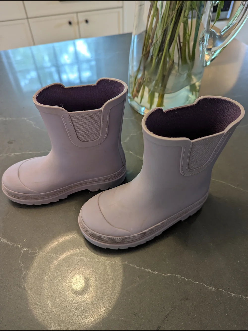 Zara Kids Waterproof Rain Boots - Lilac Purple